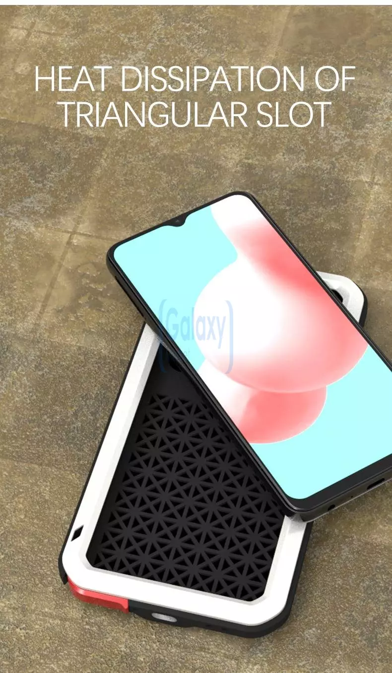 Противоударный чехол бампер для Samsung Galaxy A13 Love Mei PowerFull White (Белый)