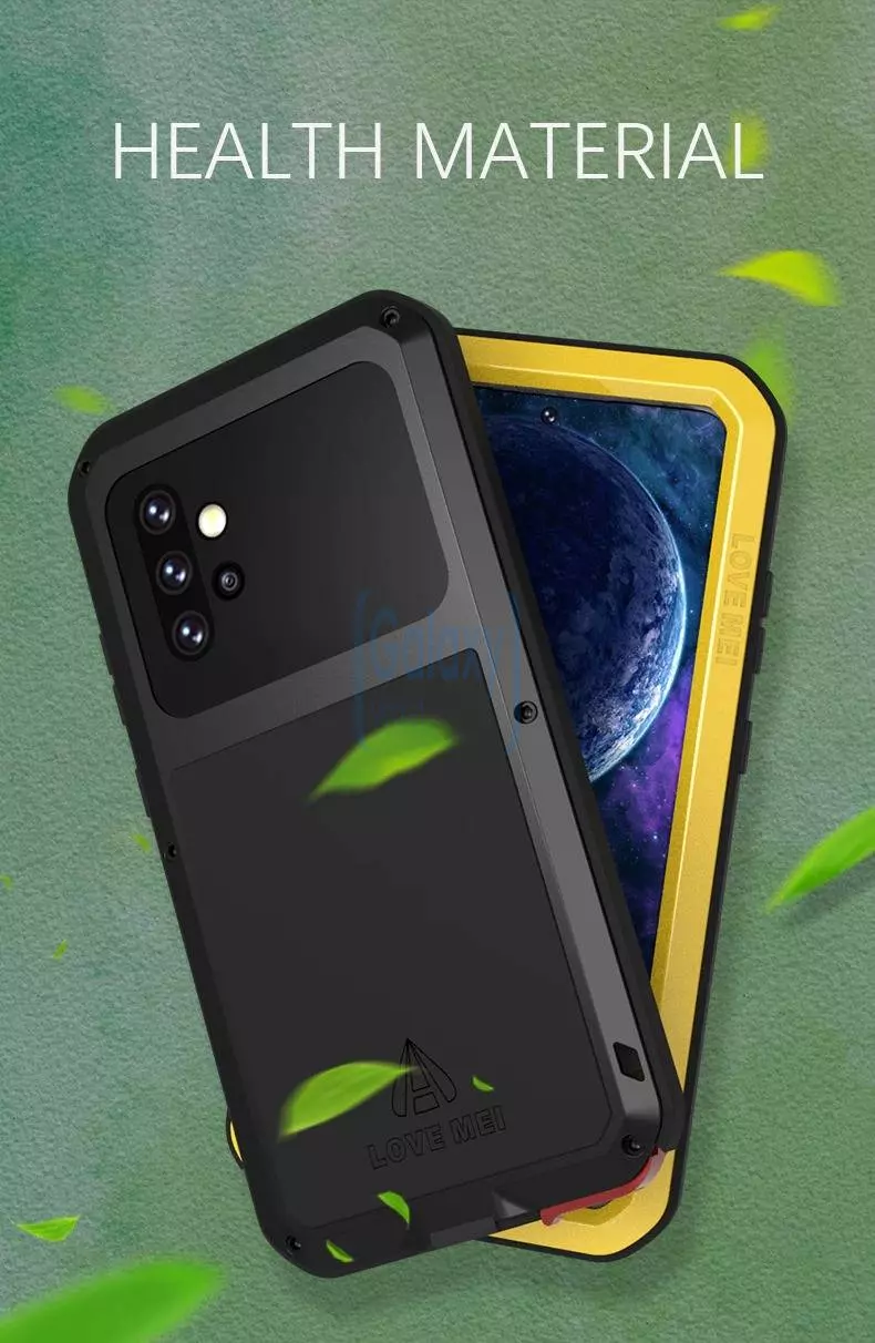 Протиударний чохол бампер для Samsung Galaxy A53 5G Love Mei PowerFull (Зі склом) Silver (Сріблястий) Протиударний чохол бампер для Samsung Galaxy A53 5G Love Mei PowerFull (Зі склом) Silver (Сріблястий)