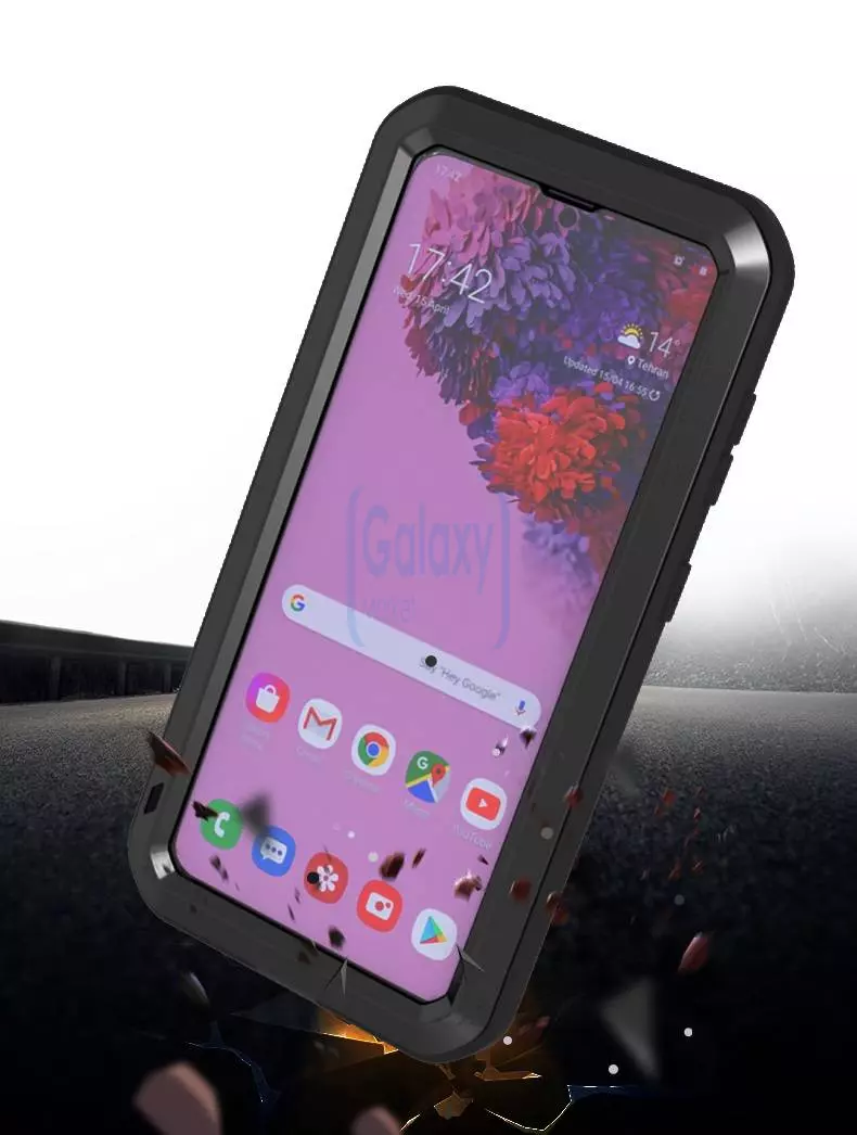 Протиударний чохол бампер для Samsung Galaxy S22 Plus Love Mei PowerFull (Зі склом) Yellow (Жовтий) Протиударний чохол бампер для Samsung Galaxy S22 Plus Love Mei PowerFull (Зі склом) Yellow (Жовтий)