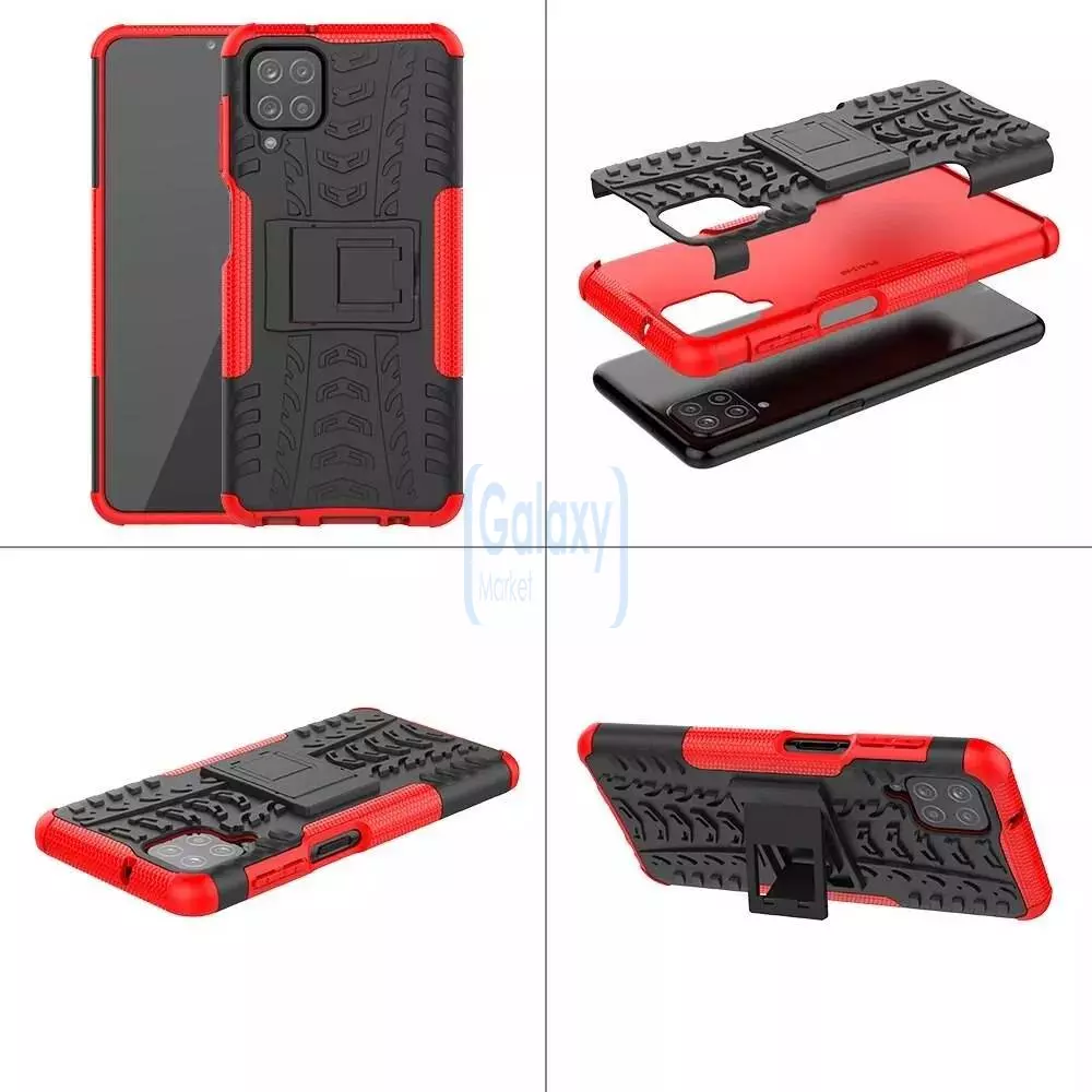 Протиударний чохол бампер для Samsung Galaxy M53 Nevellya Case (вбудована підставка) Pink (Рожевий)
