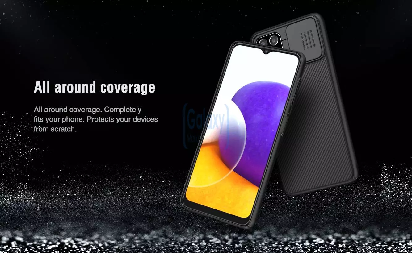 Чехол бампер для Samsung Galaxy M32 Nillkin CamShield Blue (Синий) Чехол бампер для Samsung Galaxy M32 Nillkin CamShield Blue (Синий)