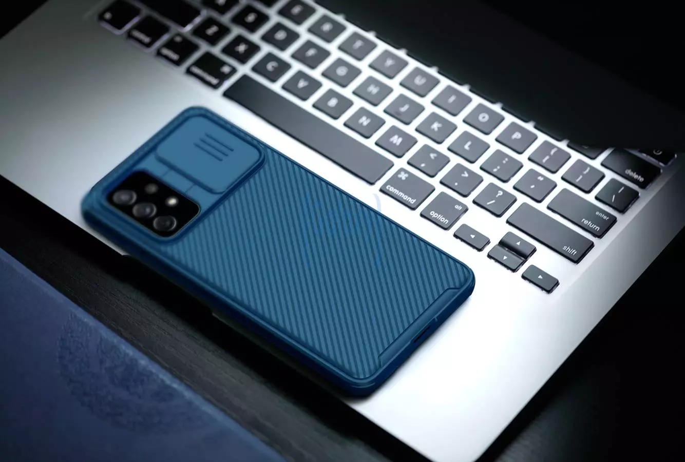 Чехол бампер для Samsung Galaxy A72 Nillkin CamShield Pro Blue (Синий)