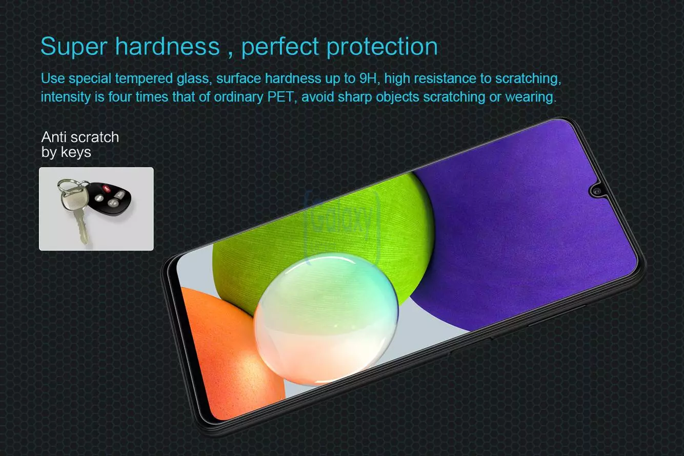 Защитная пленка для смартфона для Samsung Galaxy A22 Nillkin Anti-Fingerprint Film Crystal Clear (Прозрачный)