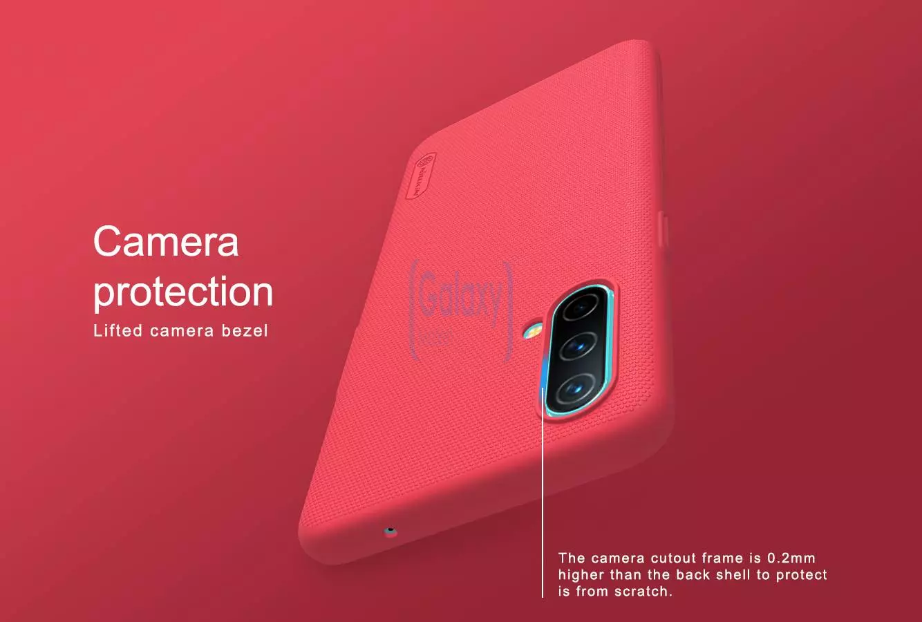Чехол бампер для Samsung Galaxy M32 Nillkin Super Frosted Shield Red (Красный)