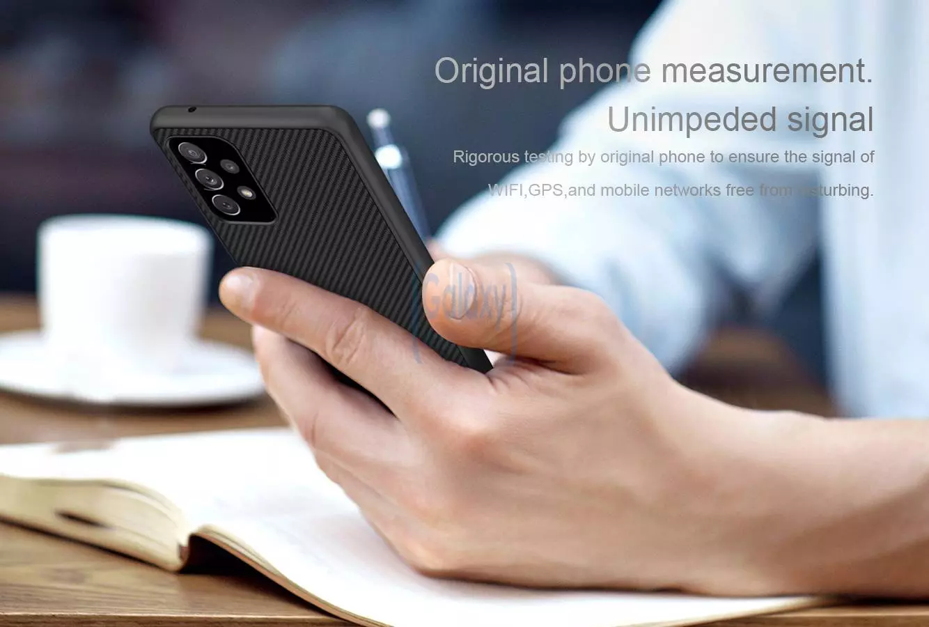 Чехол бампер для Samsung Galaxy A72 Nillkin Textured Black (Черный)