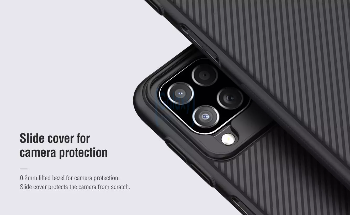 Чехол бампер для Samsung Galaxy M22 Nillkin CamShield Black (Черный)