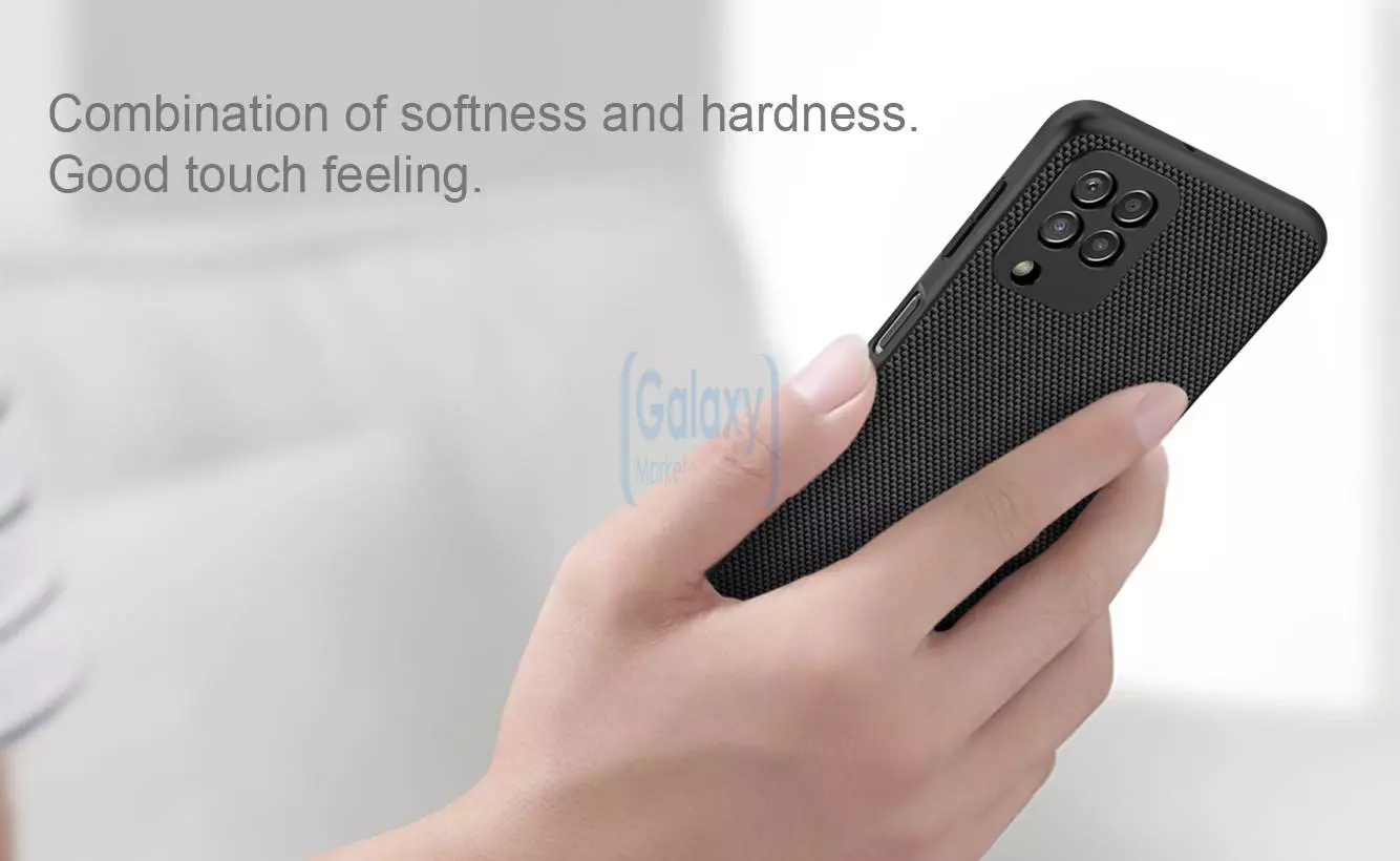 Чехол бампер для Samsung Galaxy M22 Nillkin Textured Black (Черный)