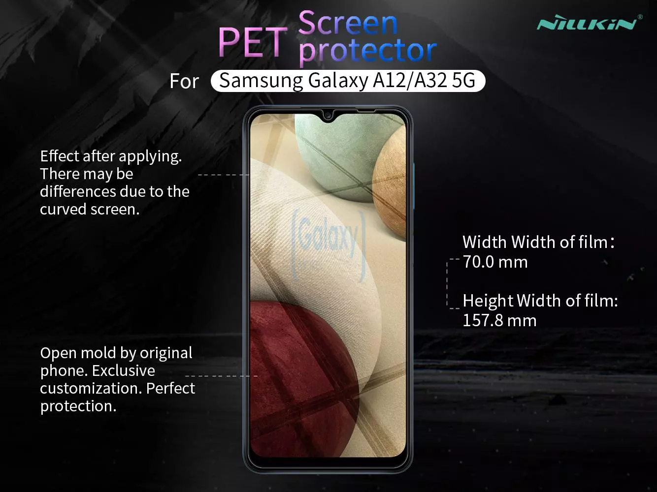 Защитная пленка для смартфона для Samsung Galaxy M62 Nillkin Anti-Fingerprint Film Crystal Clear (Прозрачный)
