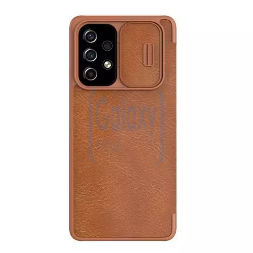 Чохол книжка Nillkin Qin Pro (шторка на камеру) для Samsung Galaxy A53 5G Brown (Коричневий)