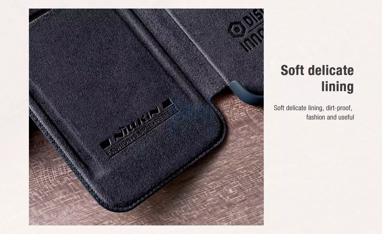 Чохол книжка Nillkin Qin Pro (шторка на камеру) для Samsung Galaxy A53 5G Brown (Коричневий)