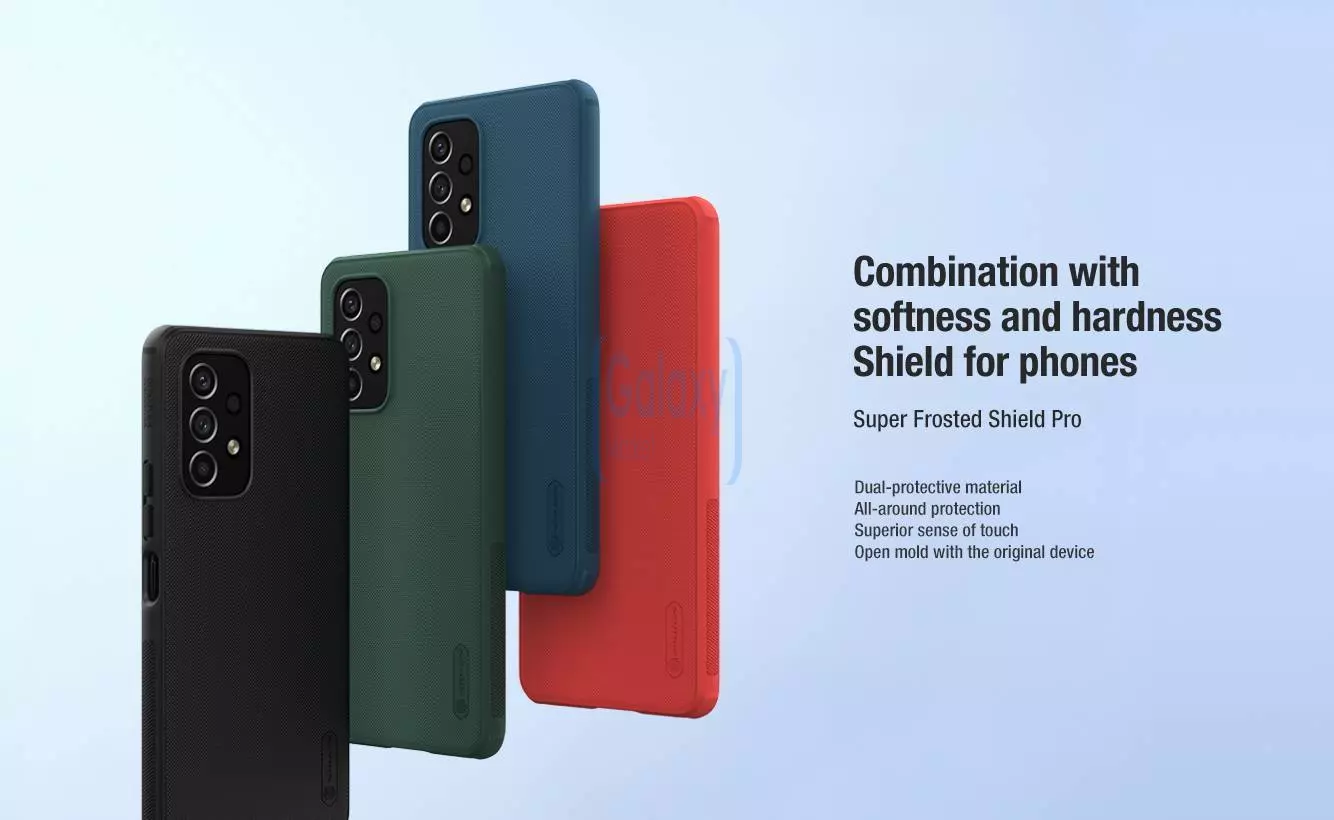 Противоударный чехол бампер Nillkin Super Frosted Shield Pro для Samsung Galaxy A53 5G Red (Красный)