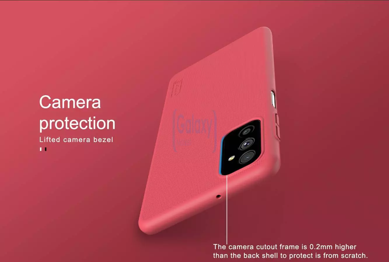 Чехол бампер для Samsung Galaxy M52 Nillkin Super Frosted Shield Red (Красный) 6902048231047