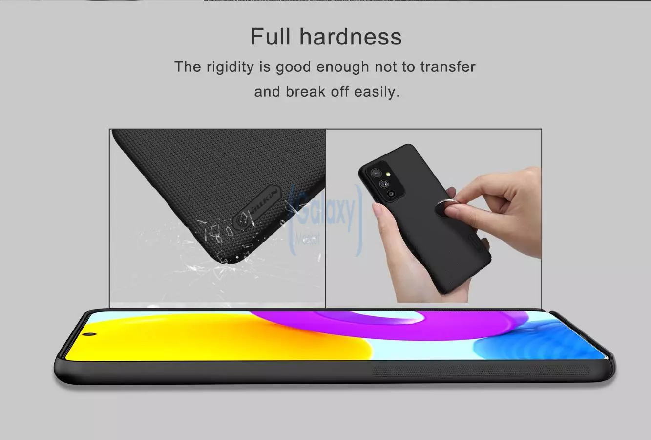Чехол бампер для Samsung Galaxy M52 Nillkin Super Frosted Shield Black (Черный) 6902048231030