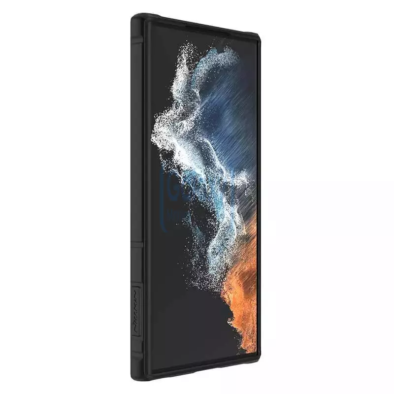 Чохол бампер для Samsung Galaxy S23 Ultra Nillkin CamShield Armor Pro (шторка на камеру) Green (Зелений)