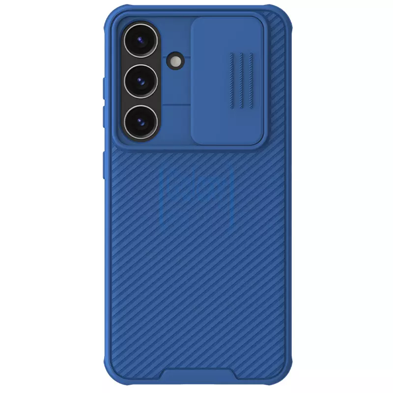 Протиударний чохол бампер Nillkin CamShield Pro (шторка на камеру) для Samsung Galaxy S24 Blue (Синій)