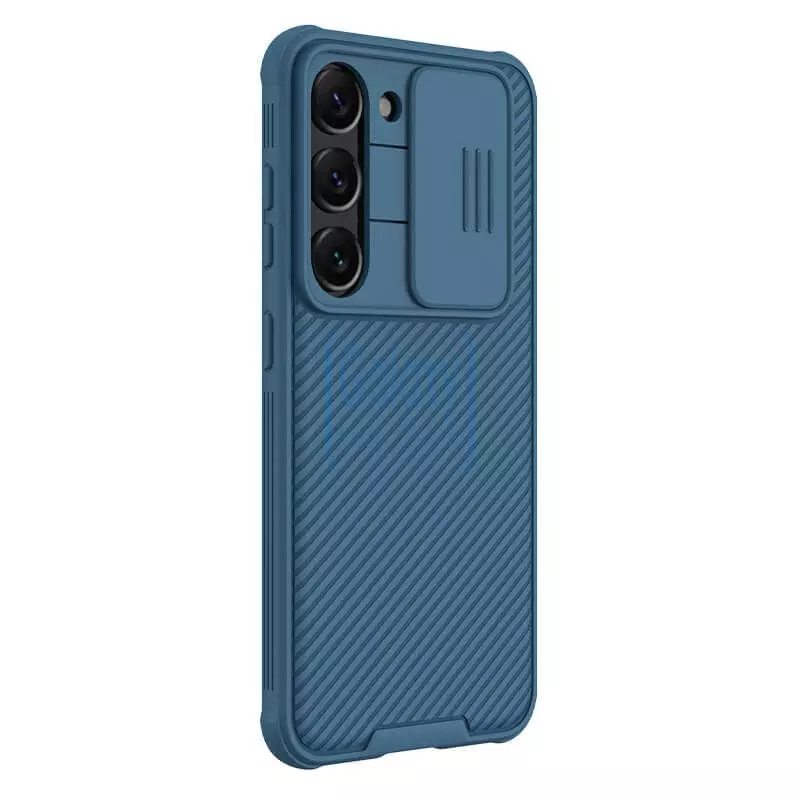 Протиударний чохол бампер Nillkin CamShield Pro (шторка на камеру) для Samsung Galaxy S23 Blue (Синій)