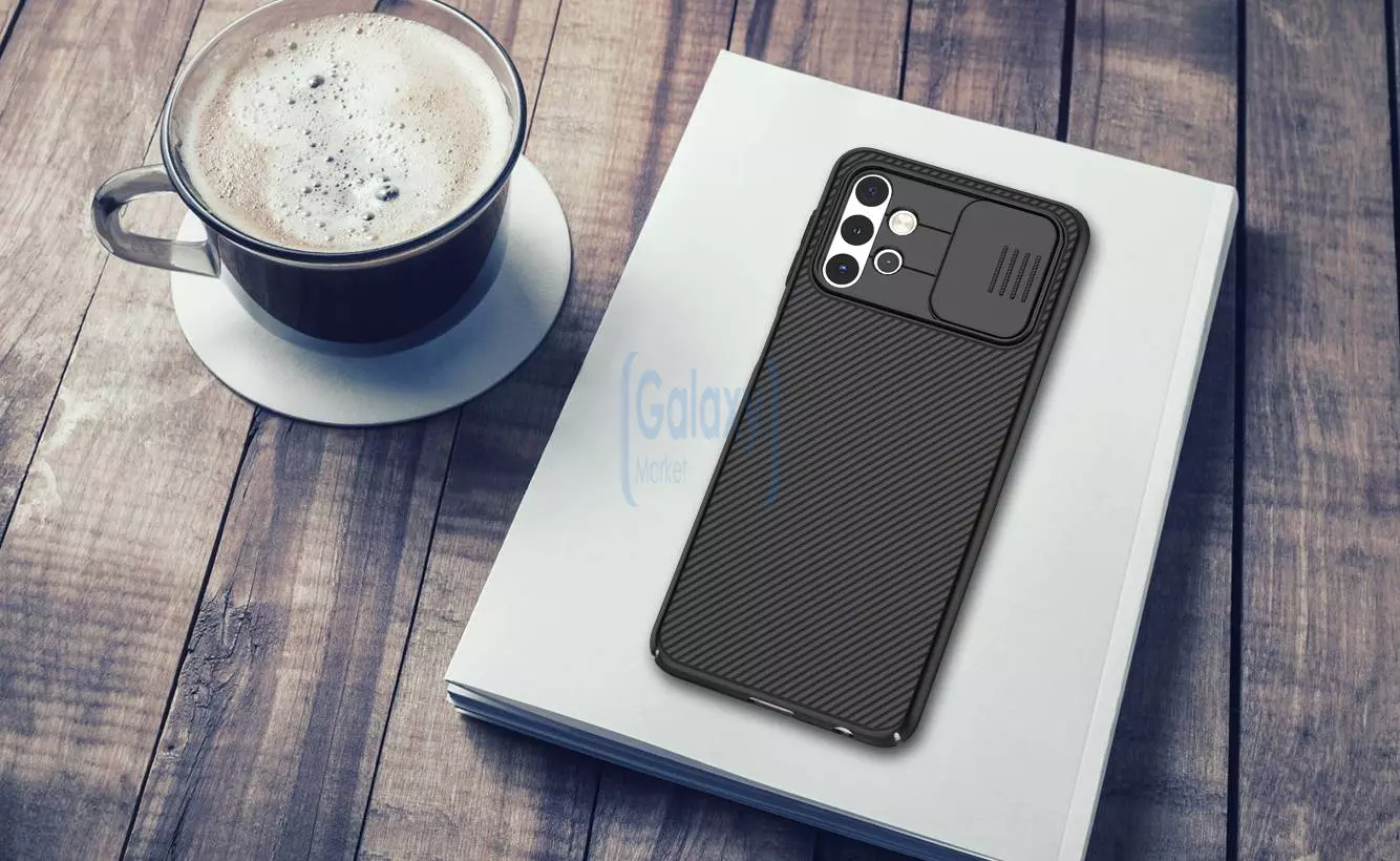 Протиударний чохол бампер Nillkin CamShield (шторка на камеру) для Samsung Galaxy A04s Black (Чорний)