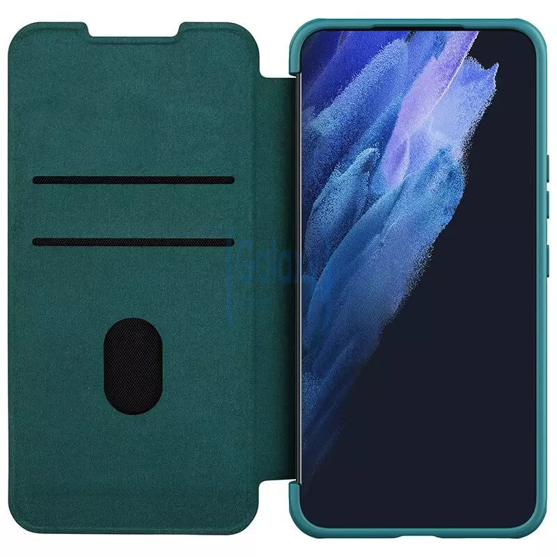 Чохол бампер Nillkin Qin Pro (plain leather) для Samsung Galaxy S23 Plus Green (Зелений)