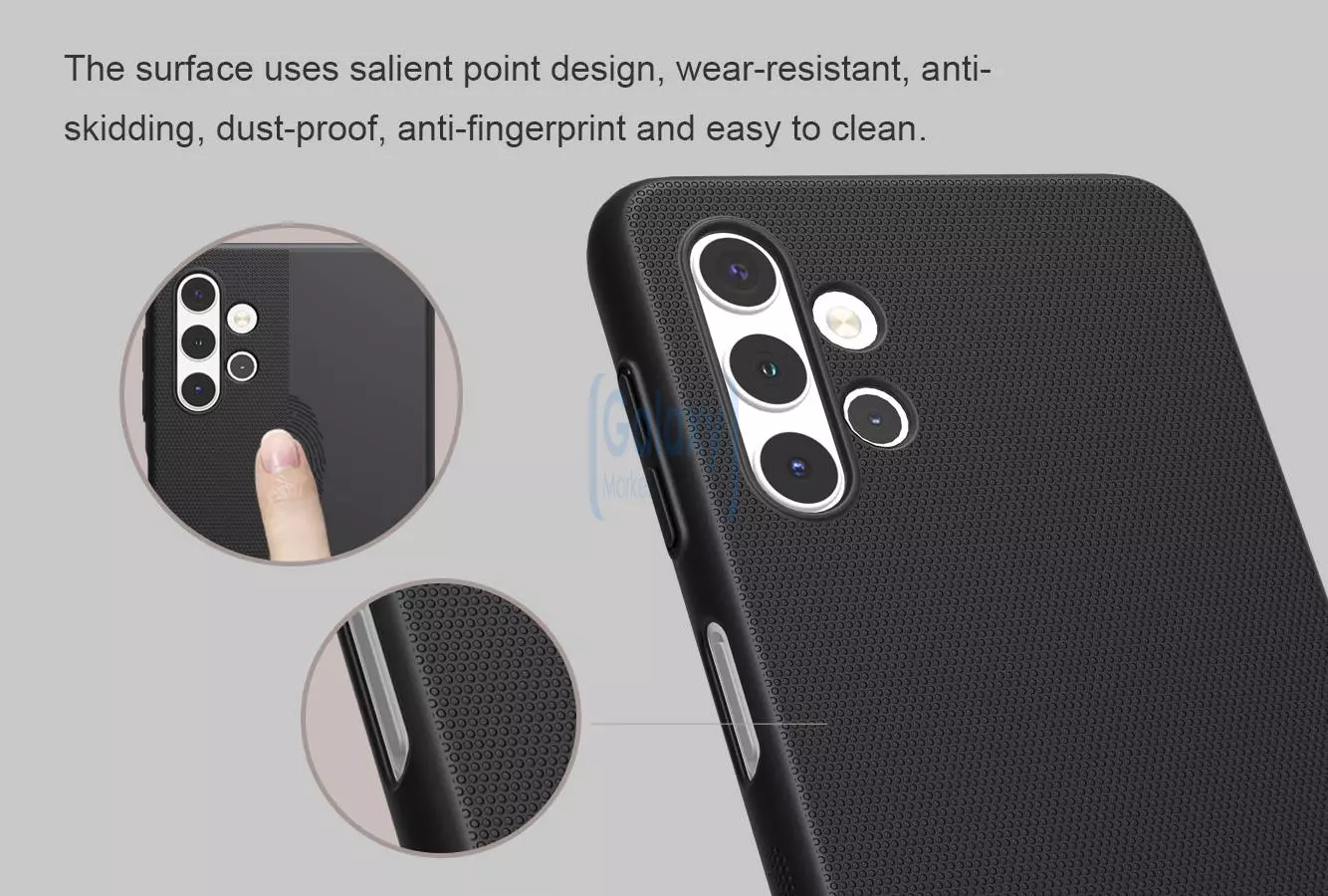 Протиударний чохол бампер Nillkin Super Frosted Shield для Samsung Galaxy A13 Blue (Синій)