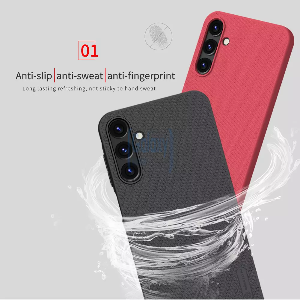 Протиударний чохол бампер Nillkin Super Frosted Shield для Samsung Galaxy A15 Black (Чорний)