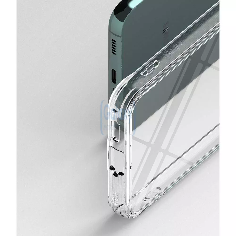 Противоударный чехол бампер Ringke Fusion для Samsung Galaxy S22 Transparent (Прозрачный)
