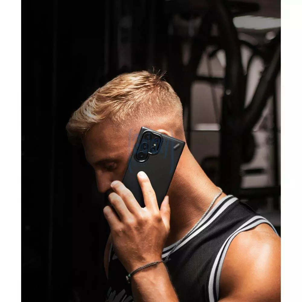 Протиударний чохол бампер Ringke Onyx для Samsung Galaxy S22 Ultra Black (Чорний)