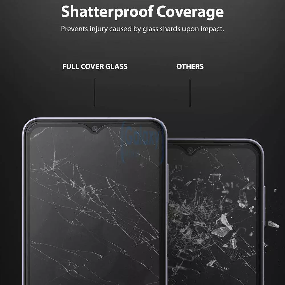 Защитное стекло Ringke ID Full Cover Glass для Samsung Galaxy A32 Black (Черный)