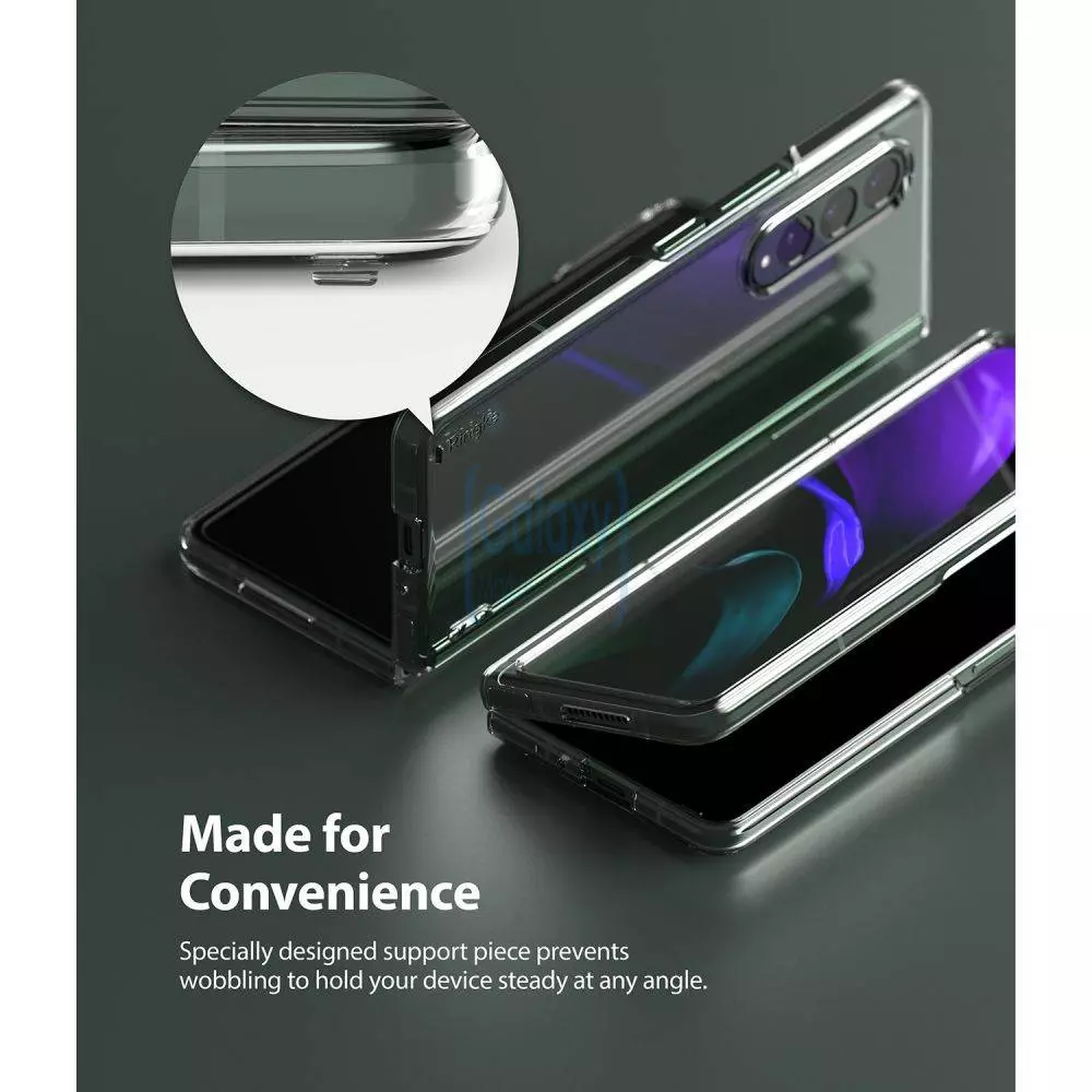 Оригинальный чехол бампер для Samsung Galaxy Fold 3 Ringke Slim Transparent (Прозрачный) S536E52