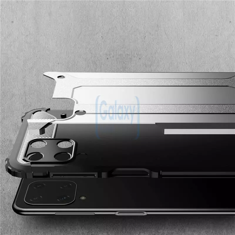 Чехол бампер для Samsung Galaxy M32 Rugged Hybrid Tough Armor Blue (Синий)
