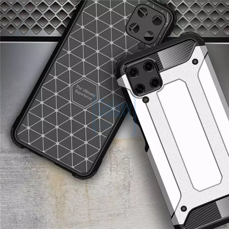 Чехол бампер для Samsung Galaxy M22 Rugged Hybrid Tough Armor Gold (Золотой) Чехол бампер для Samsung Galaxy M22 Rugged Hybrid Tough Armor Gold (Золотой)