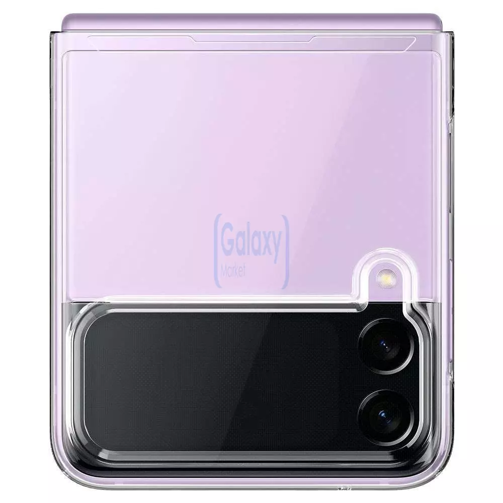 Чехол бампер для Samsung Galaxy Z Flip 3 Spigen Air Skin Crystal Clear (Прозрачный) ACS03085 Чехол бампер для Samsung Galaxy Z Flip 3 Spigen Air Skin Crystal Clear (Прозрачный) ACS03085