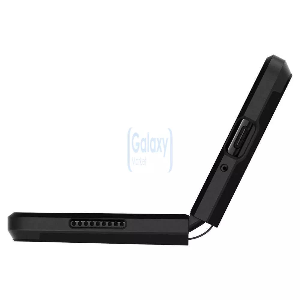 Чехол бампер для Samsung Galaxy Z Fold3 Spigen Tough Armor Black (Черный) ACS03077