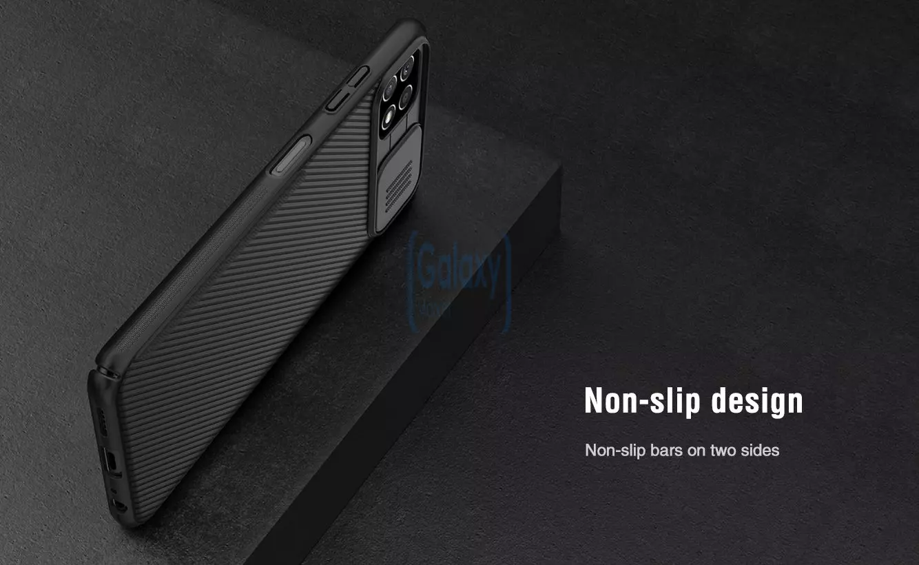 Чехол бампер для Samsung Galaxy A22 5G Nillkin CamShield Black (Черный)