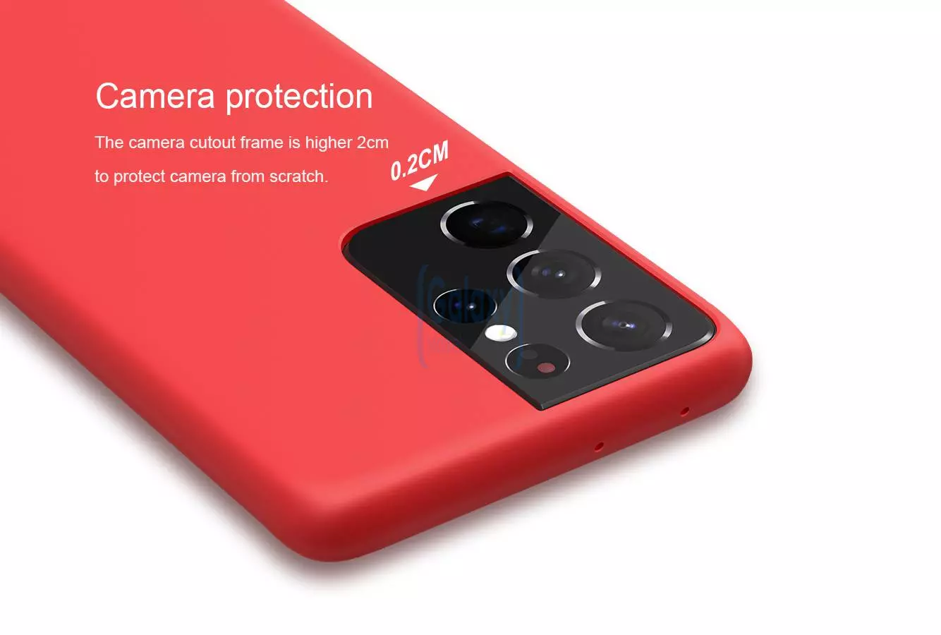 Чехол бампер Nillkin Flex для Samsung Galaxy S21 Ultra Red (Красный)