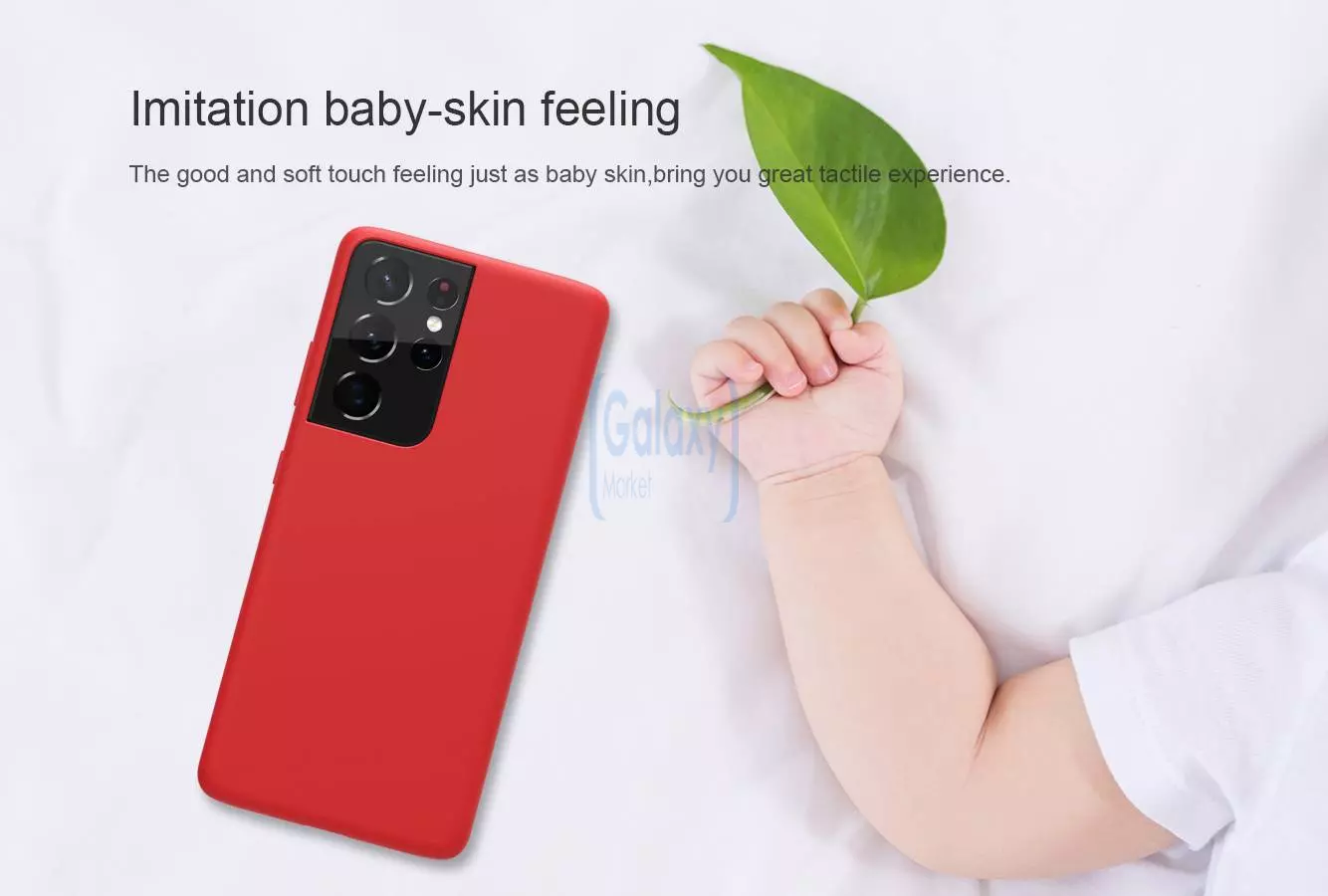Чехол бампер Nillkin Flex для Samsung Galaxy S21 Ultra Red (Красный)