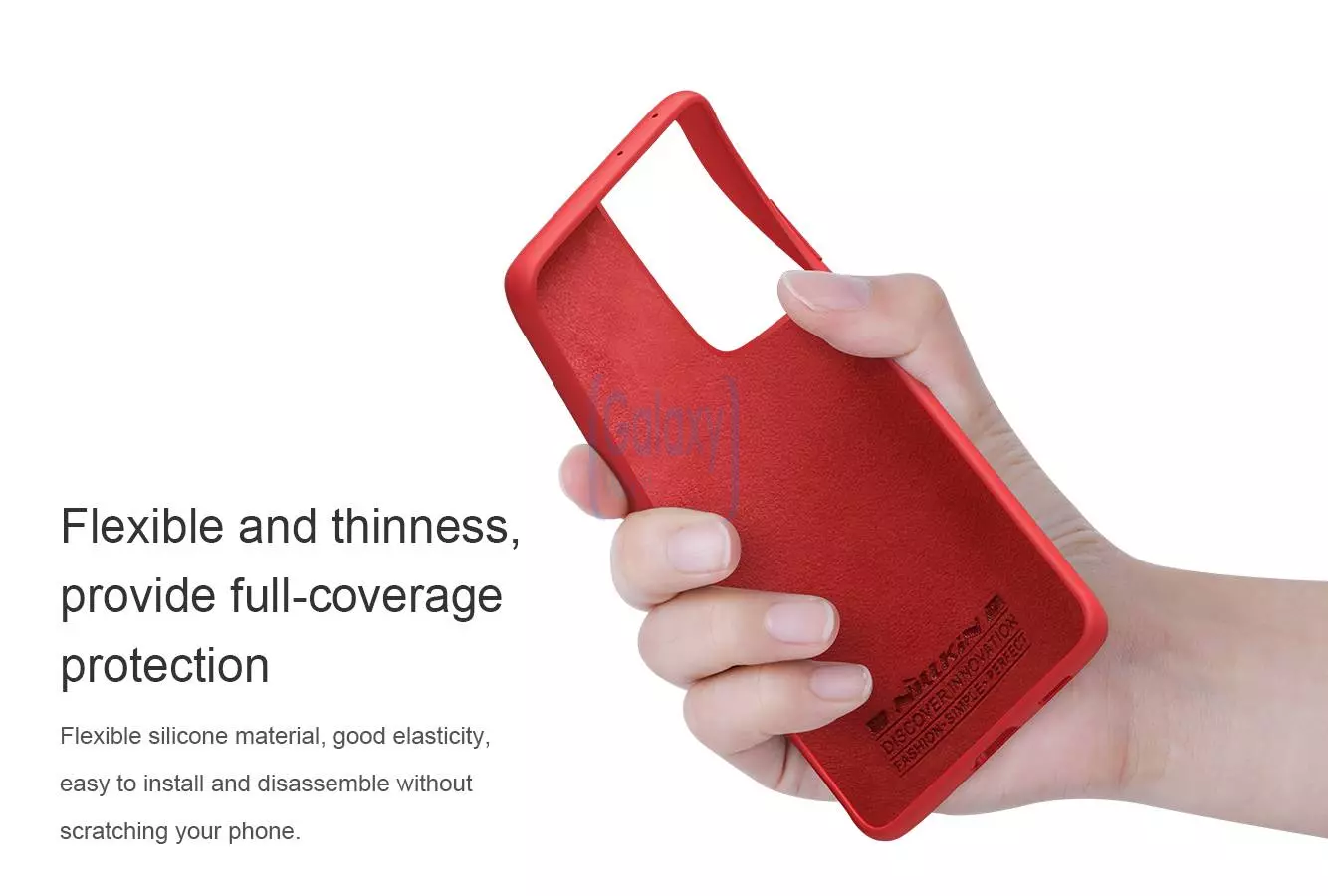 Чехол бампер Nillkin Flex для Samsung Galaxy S21 Ultra Red (Красный)