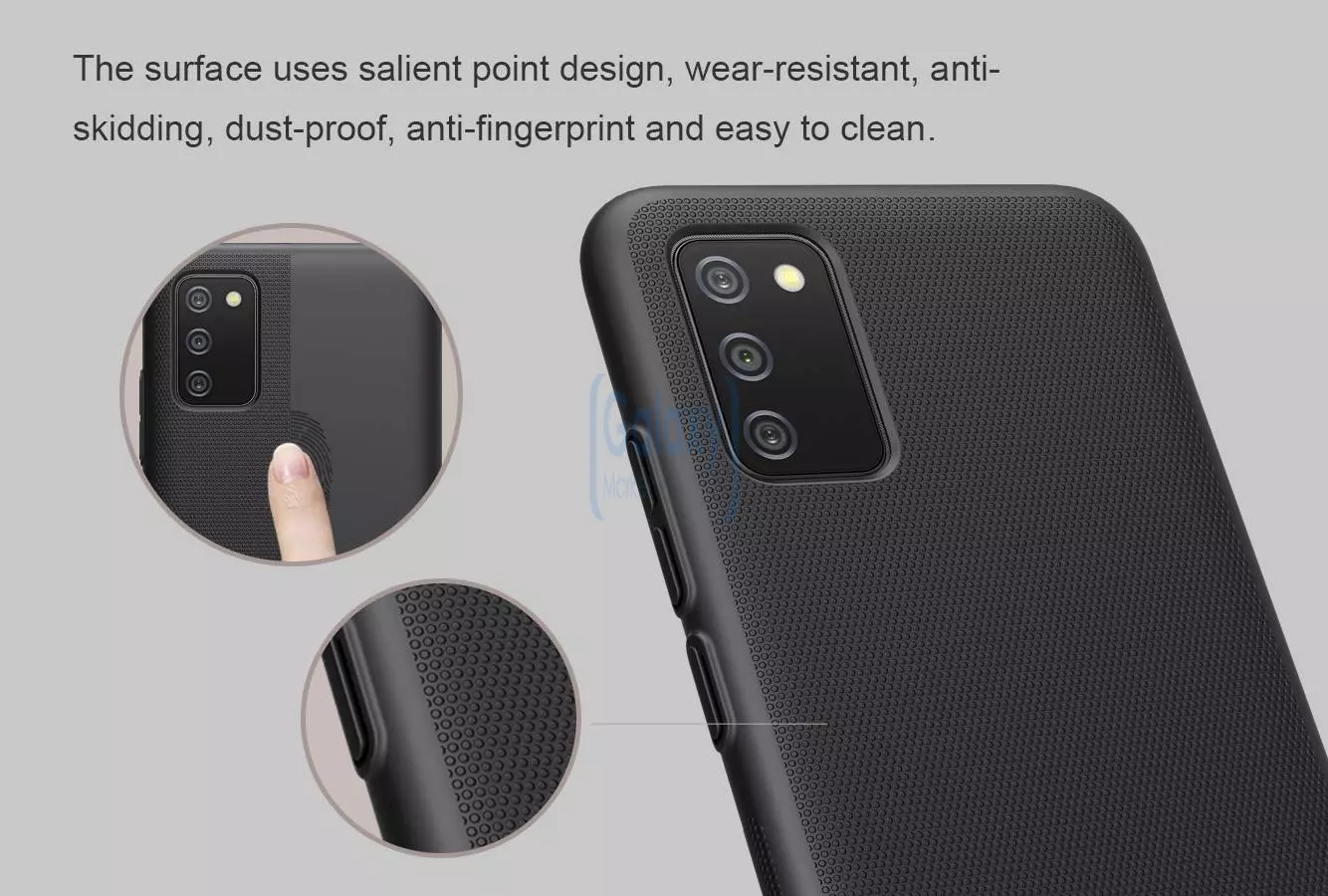 Чехол бампер для Samsung Galaxy A03s Nillkin Super Frosted Shield Blue (Синий) Чехол бампер для Samsung Galaxy A03s Nillkin Super Frosted Shield Blue (Синий)