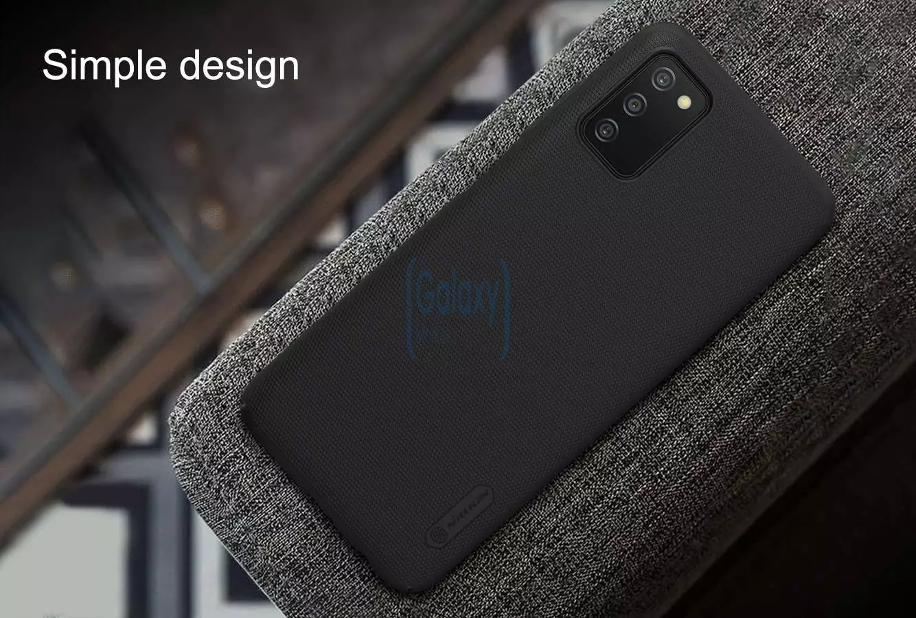 Чехол бампер для Samsung Galaxy A03s (EU) Nillkin Super Frosted Shield Black (Черный)
