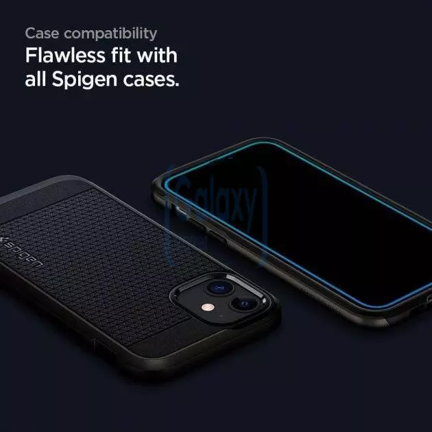Захисне скло Spigen ALM GLASS FC (з трафаретом для поклейки) для Samsung Galaxy A23 Black (Чорний)