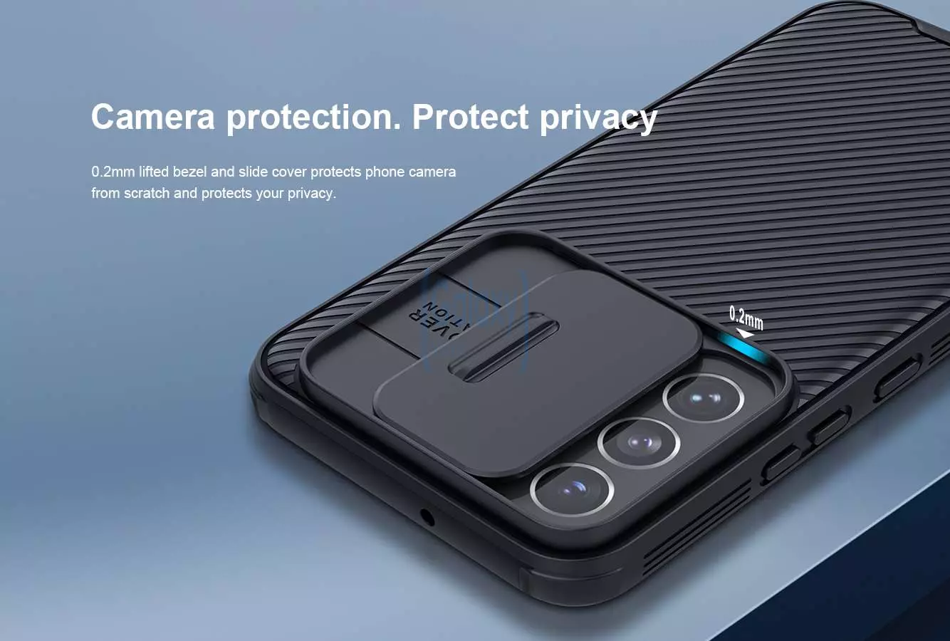 Противоударный чехол бампер Nillkin CamShield Pro (шторка на камеру) для Samsung Galaxy S22 Plus Green (Зеленый) Противоударный чехол бампер Nillkin CamShield Pro (шторка на камеру) для Samsung Galaxy S22 Plus Green (Зеленый)