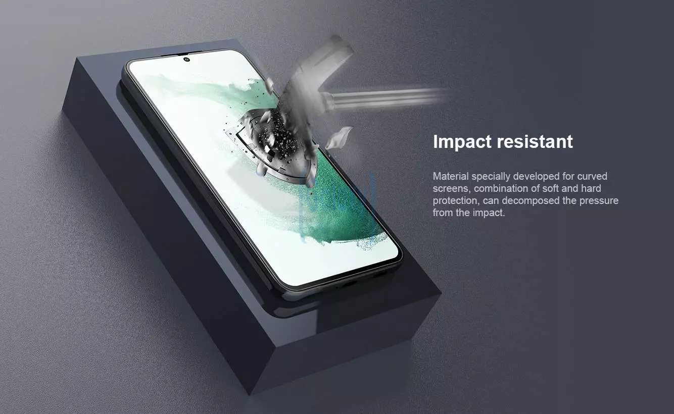 Закаленное защитное стекло Nillkin Impact Resistant (2 шт. в комплекте) для Samsung Galaxy S22 Plus Transparent (Прозрачный)