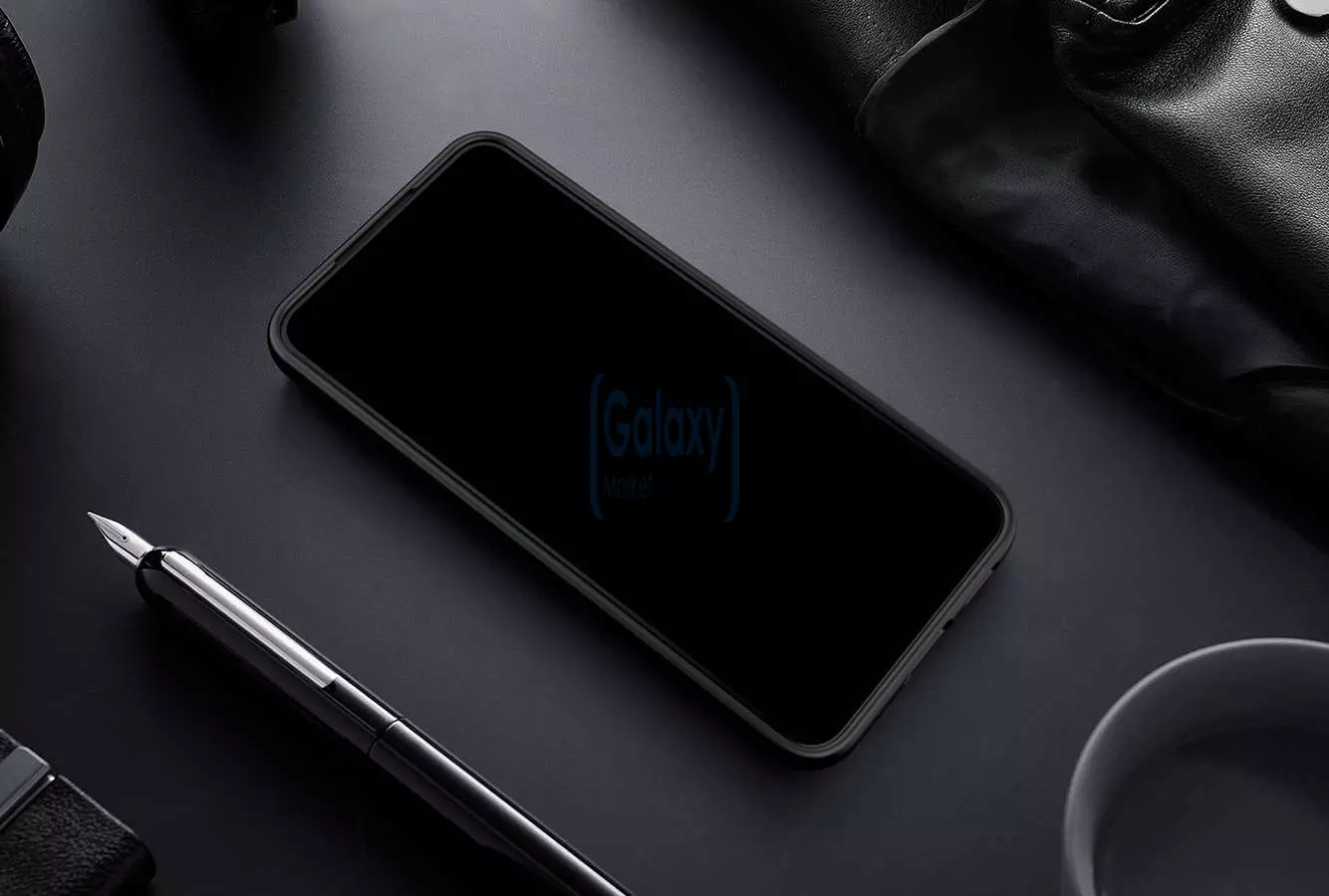 Чехол бампер Nillkin Synthetic Fiber для Samsung Galaxy S22 Plus Black (Черный)