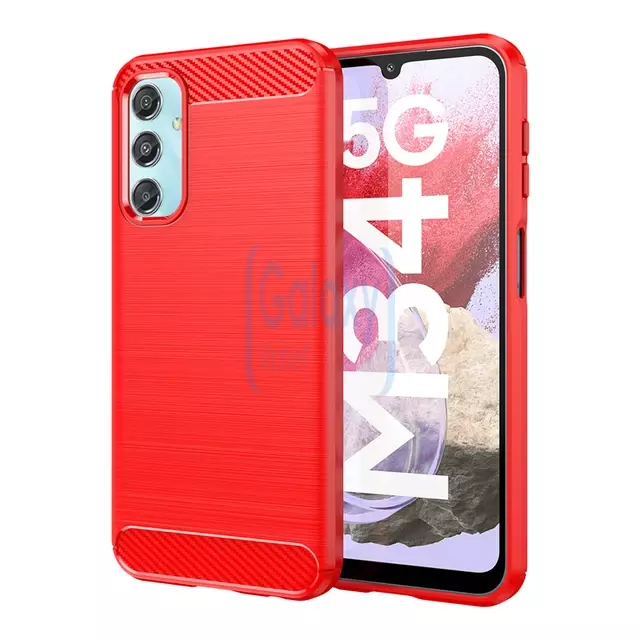 Протиударний чохол бампер для Samsung Galaxy M34 5G iPaky Carbon Fiber Red (Червоний)