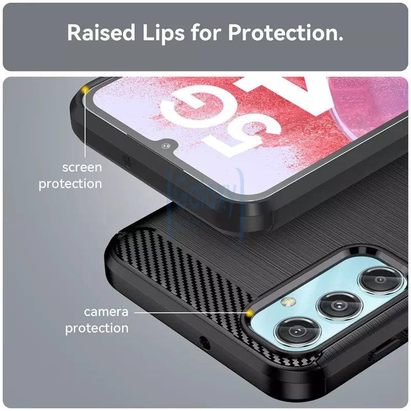 Протиударний чохол бампер для Samsung Galaxy M34 5G iPaky Carbon Fiber Red (Червоний)