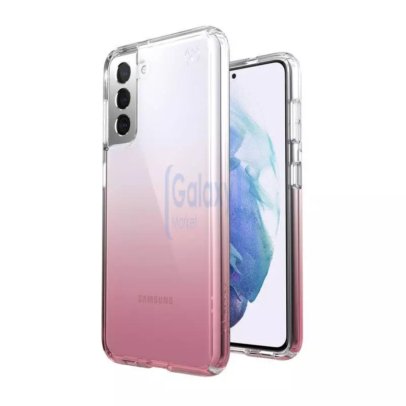 Чехол бампер Speck Presidio Perfect Case для Samsung Galaxy S21 Clear/Vintage Rose (Прозрачный/Винтаж Роза) Чехол бампер Speck Presidio Perfect Case для Samsung Galaxy S21 Clear/Vintage Rose (Прозрачный/Винтаж Роза)