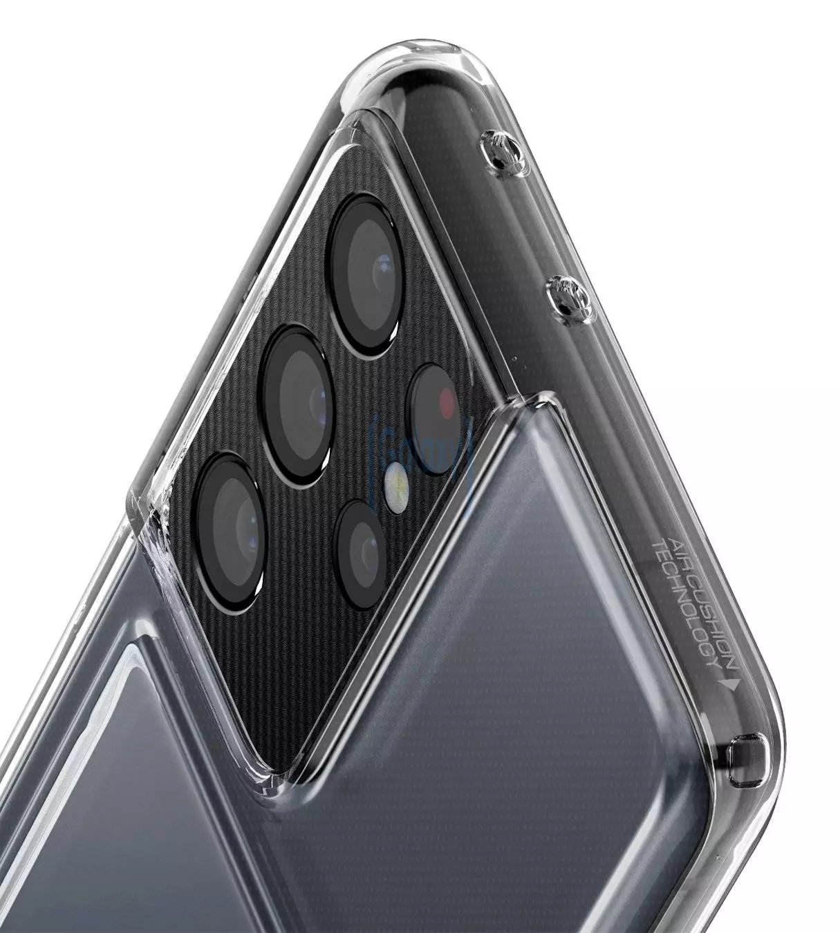 Чехол бампер Spigen Crystal Slot для Samsung Galaxy S21 Ultra Crystal Clear (Прозрачный) ACS02581 Чехол бампер Spigen Crystal Slot для Samsung Galaxy S21 Ultra Crystal Clear (Прозрачный) ACS02581