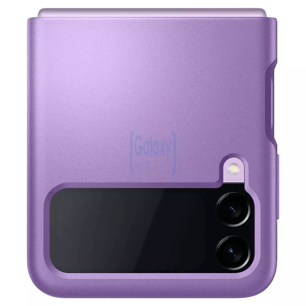 Чехол бампер для Samsung Galaxy Z Flip 3 Spigen Thin Fit Shiny Lavender (Блестящий Лавандовый) ACS03081