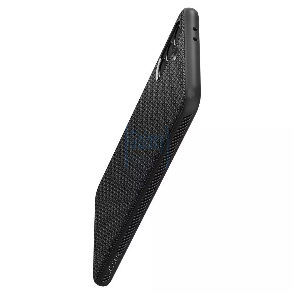Протиударний чохол бампер Spigen Liquid Air для Samsung Galaxy S22 Plus Matte Black (Матовий Чорний) ACS03953