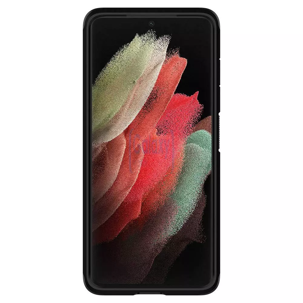 Протиударний чохол бампер Spigen Tough Armor (вбудована підставка) для Samsung Galaxy S22 Ultra Black (Чорний) ACS03923