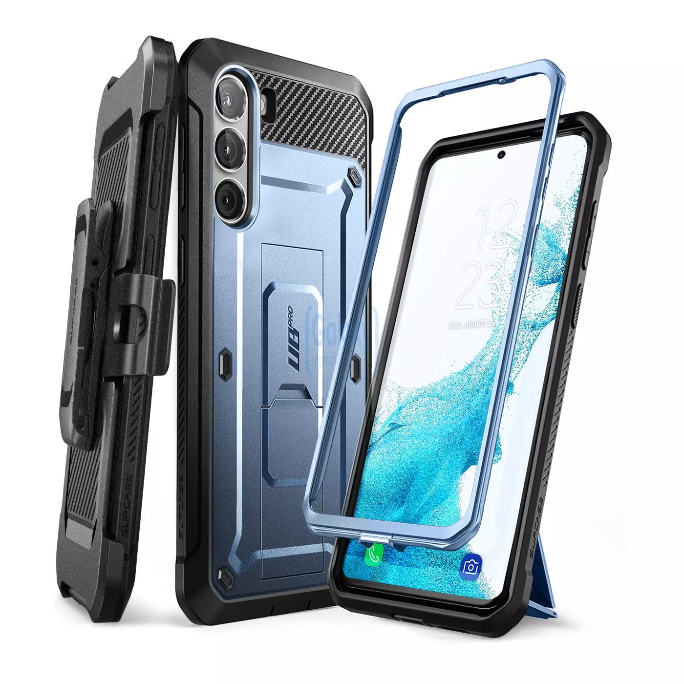 Протиударний чохол бампер Supcase Unicorn Beetle PRO для Samsung Galaxy S23 Plus Metallic Blue (Металевий Синій)